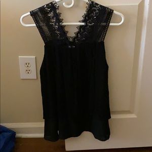 Black lace top